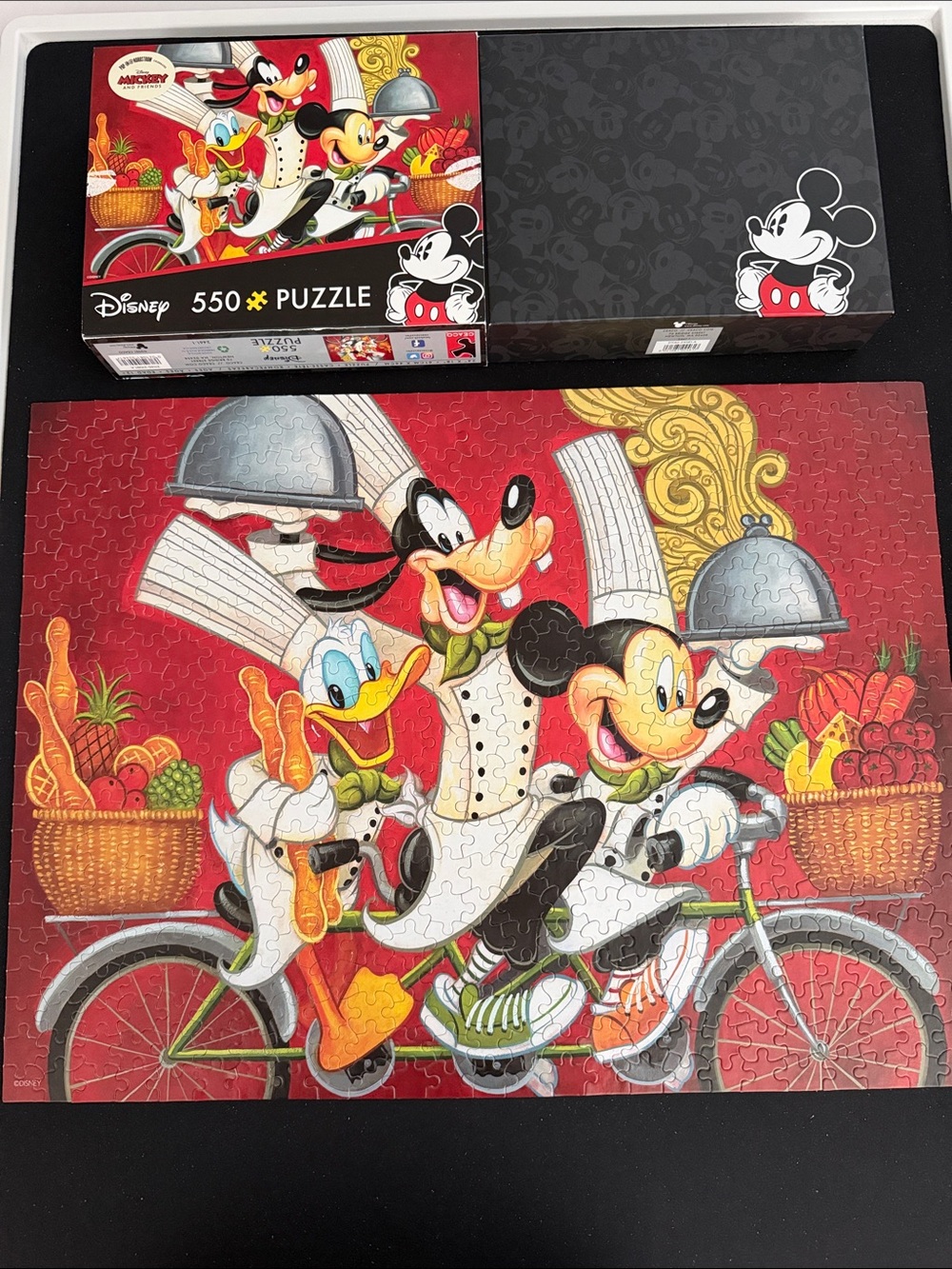 Disney Red Mickey, Donald & Goofy Chef Puzzle - 550 Piece